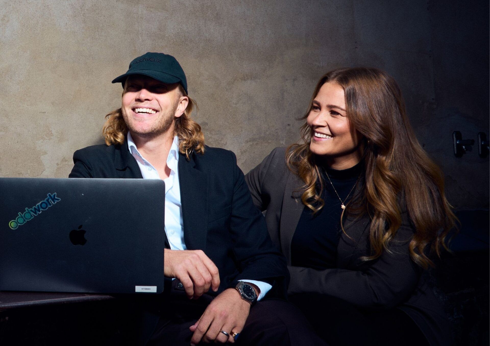 Charles Sinclair, Head of Employer branding & Daniella Ravan, CEO på Oddwork.